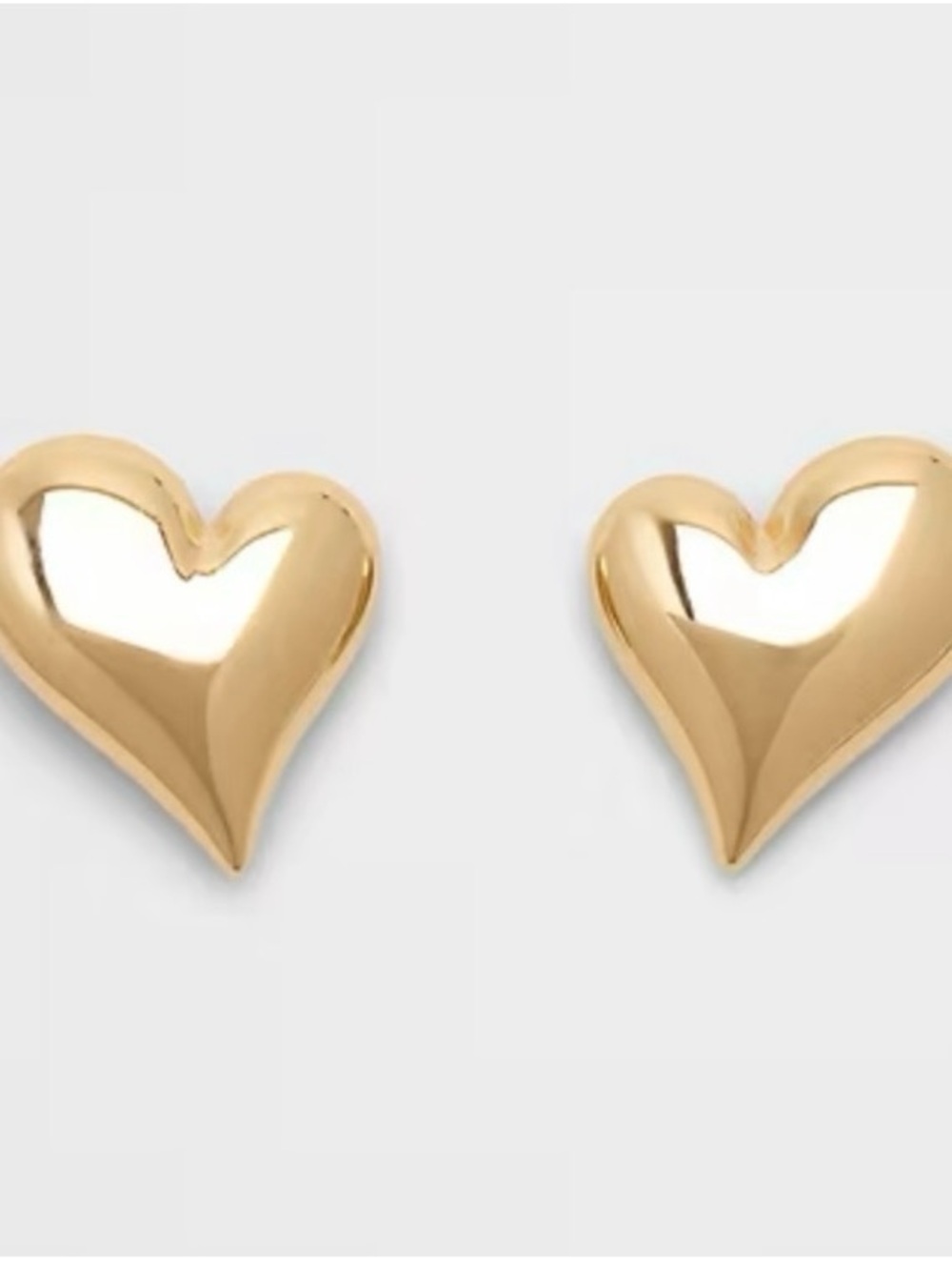 Banana Republic Gold Heart Stud Earrings
